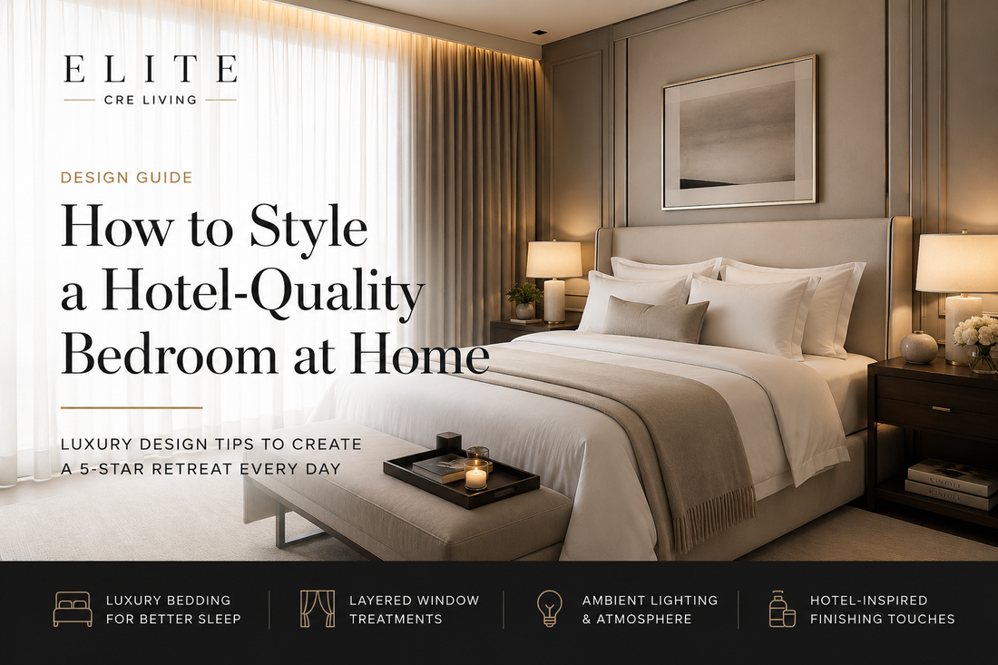 How to Style a Hotel-Quality Bedroom at Home | Elite CRE Living