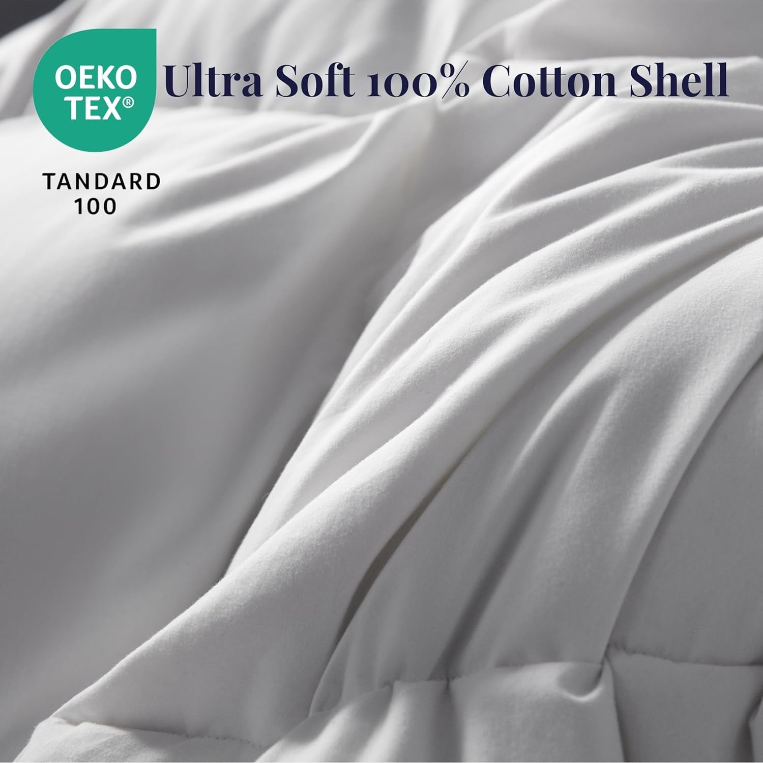 Ubauba Goose Feather Down Fiber Duvet Insert | Hotel-Style All-Season Comforter