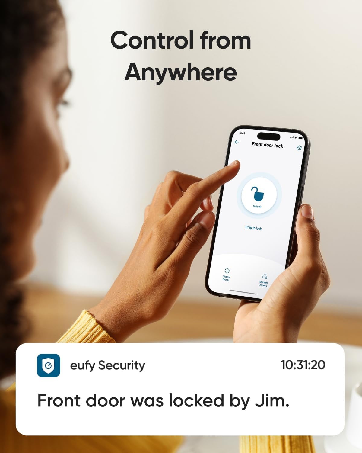 eufy Security Smart Lock C220 | Fingerprint Keyless Entry Wi-Fi Deadbolt with App Control