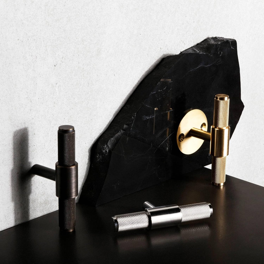 Buster + Punch T-Bar / Cross Cabinet Pull | Solid Brass Architectural Hardware