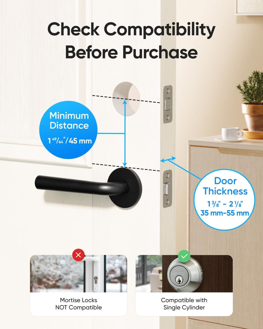 eufy Security Smart Lock C220 | Fingerprint Keyless Entry Wi-Fi Deadbolt with App Control