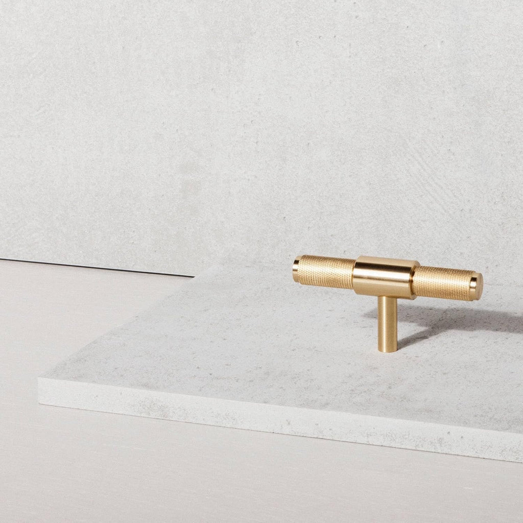 Buster + Punch T-Bar / Cross Cabinet Pull | Solid Brass Architectural Hardware