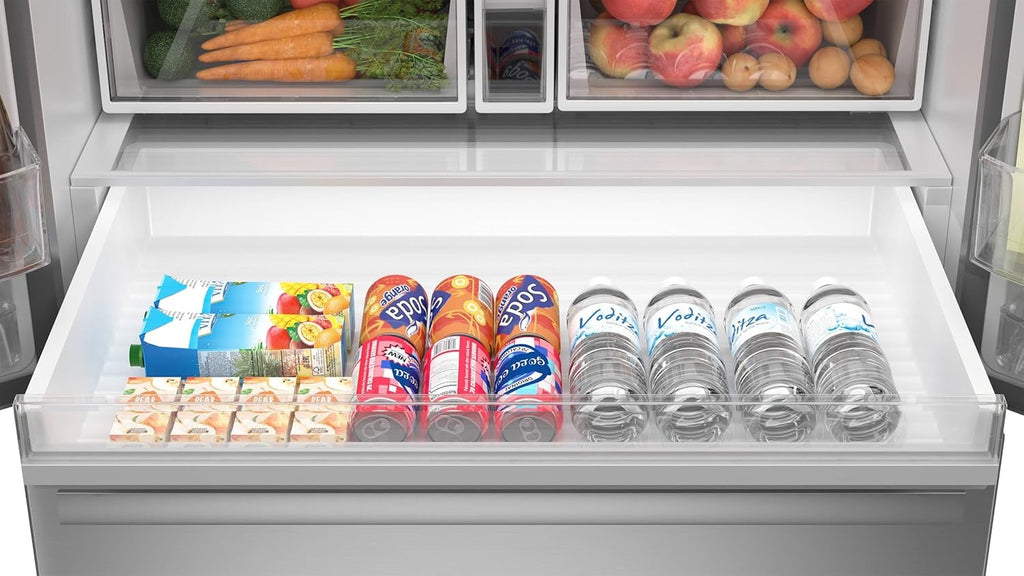 Sharp SJF2955KS 28.9 cu ft 3-Door French Door Refrigerator | Ice & Water Dispenser (Stainless Steel)