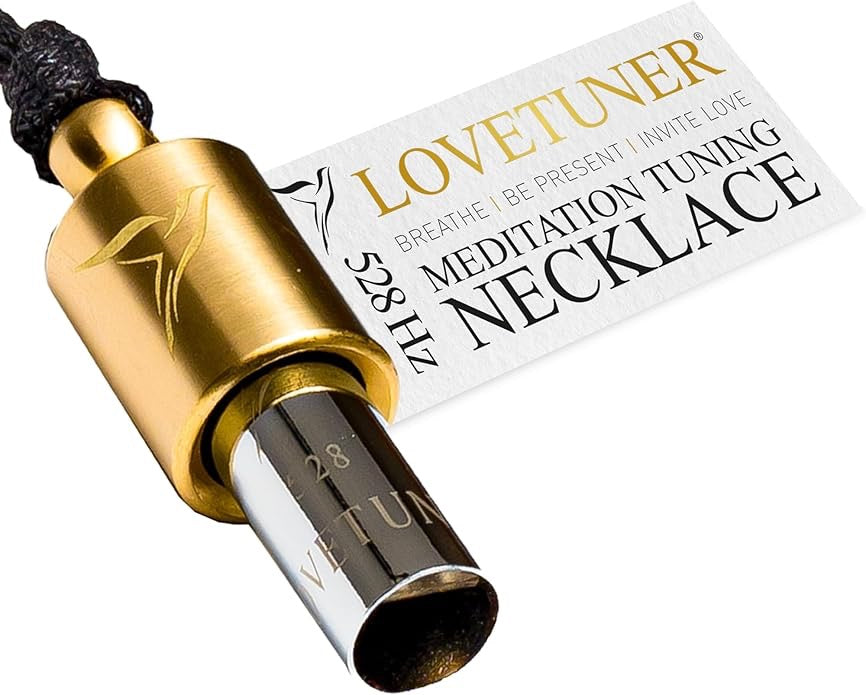 LOVETUNER 528Hz Breathing Necklace | Sound Healing Meditation Whistle for Stress Relief & Mindfulness
