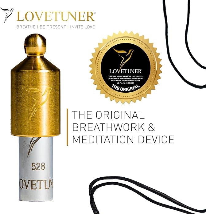 LOVETUNER 528Hz Breathing Necklace | Sound Healing Meditation Whistle for Stress Relief & Mindfulness
