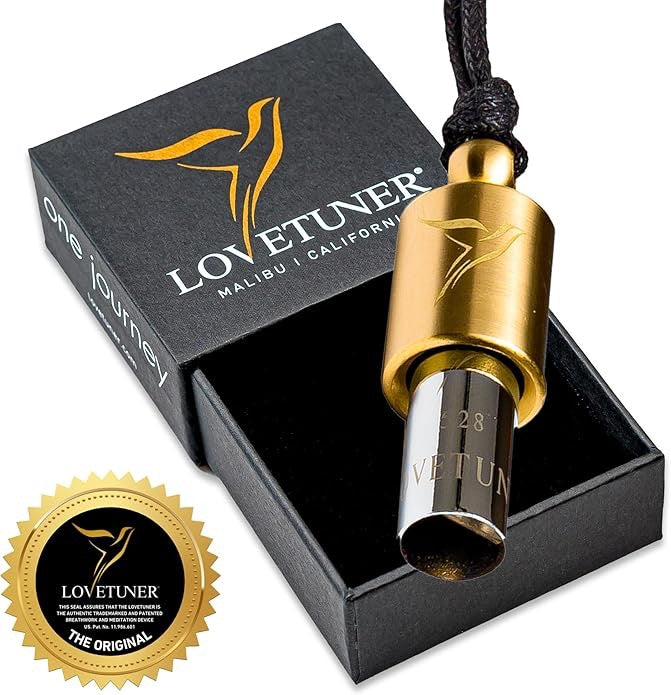 LOVETUNER 528Hz Breathing Necklace | Sound Healing Meditation Whistle for Stress Relief & Mindfulness