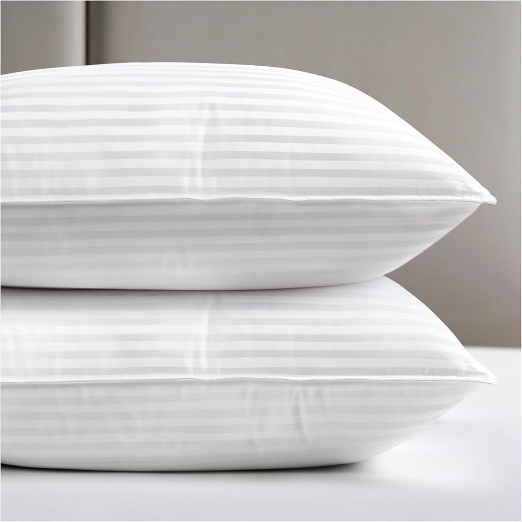 Viewstar Hotel Collection Bed Pillows (Queen, Set of 2) | Down Alternative, Medium Support