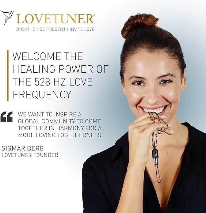 LOVETUNER 528Hz Breathing Necklace | Sound Healing Meditation Whistle for Stress Relief & Mindfulness