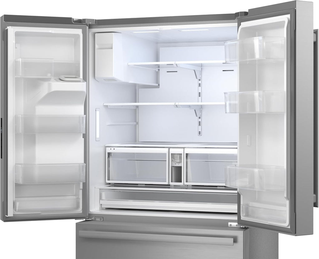 Sharp SJF2955KS 28.9 cu ft 3-Door French Door Refrigerator | Ice & Water Dispenser (Stainless Steel)