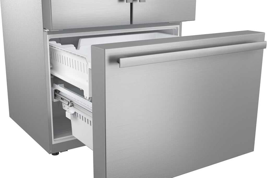 Sharp SJF2955KS 28.9 cu ft 3-Door French Door Refrigerator | Ice & Water Dispenser (Stainless Steel)