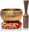 HIMALAYAN HEALING® Tibetan Singing Bowl Set | Hand-Hammered Meditation Sound Bowl for Yoga, Mindfulness & Home Décor