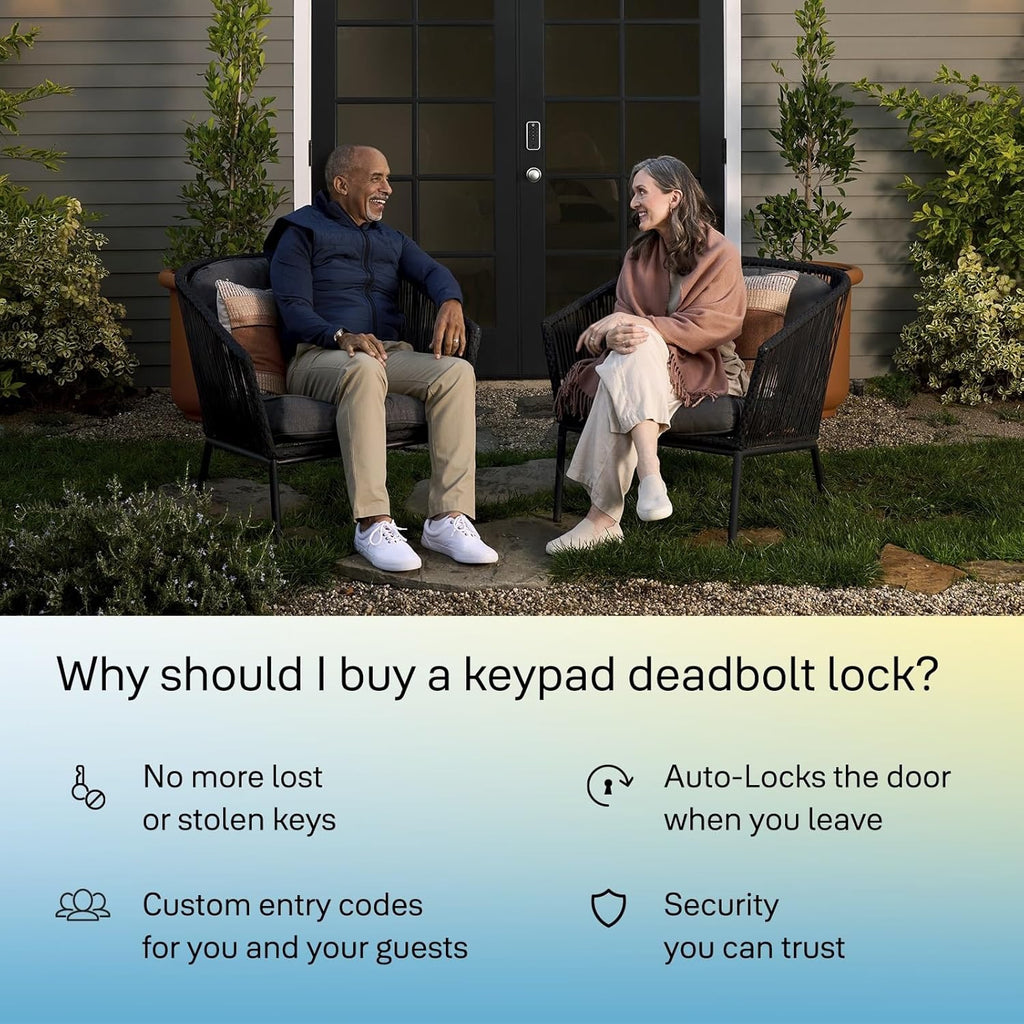 Yale Satin Nickel Keypad Deadbolt | Keyless Entry Front Door Lock (YED210-NR-619)
