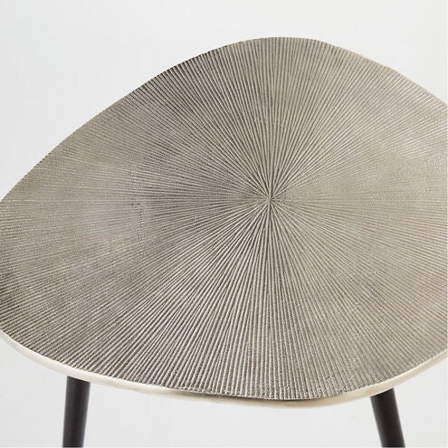 Triata Coffee Table Cyan Design Sculptural Metal Coffee Table Raw Nickel Bronze Modern Artistic Table
