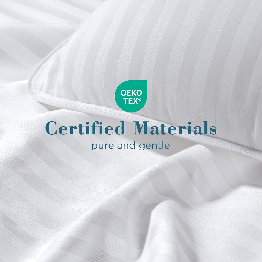 Viewstar Hotel Collection Bed Pillows (Queen, Set of 2) | Down Alternative, Medium Support