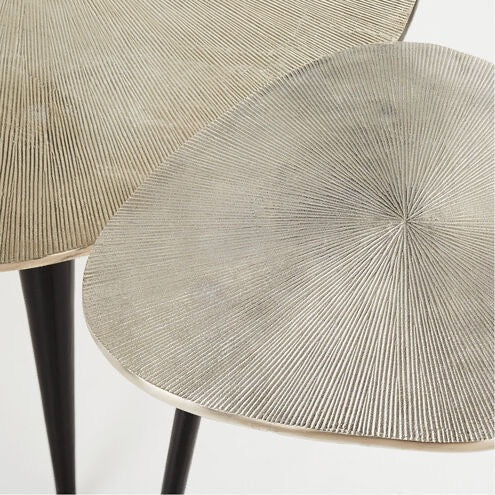 Triata Coffee Table Cyan Design Sculptural Metal Coffee Table Raw Nickel Bronze Modern Artistic Table