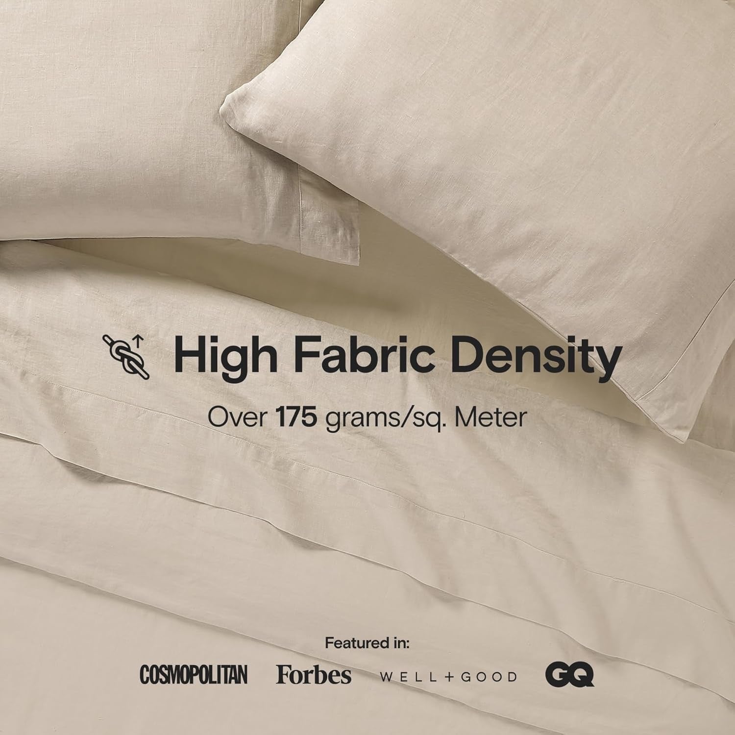 SIJO Stone Washed Organic French Linen Sheet Set King | GOTS Certified Cooling Linen Sheets Breathable Luxury Bedding