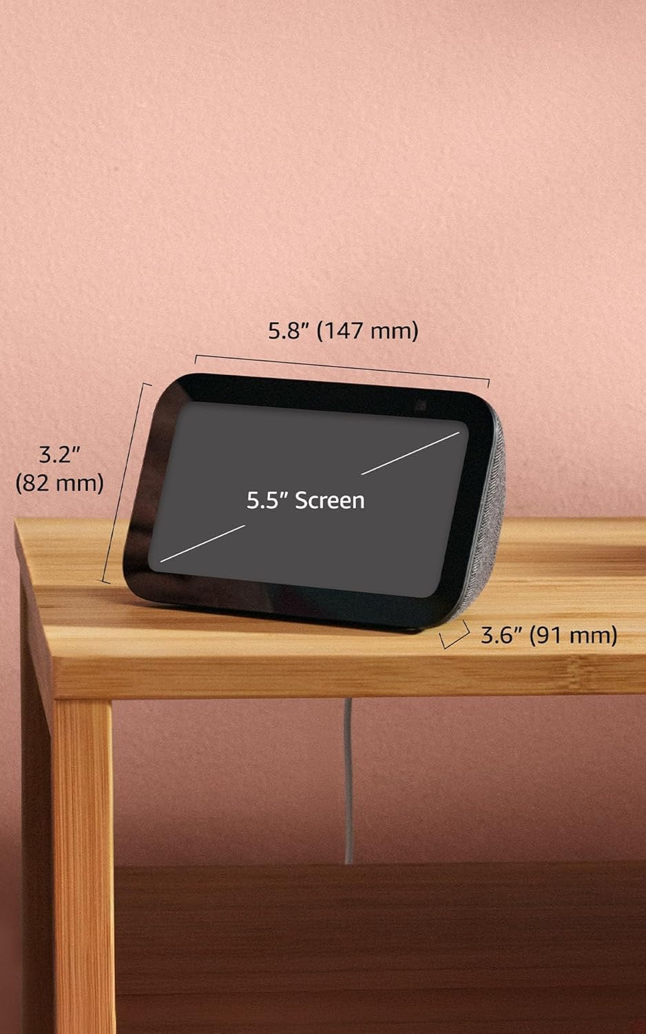 Amazon Echo Show 5 Smart Display | Alexa-Enabled 5" Smart Home Display (Glacier White)