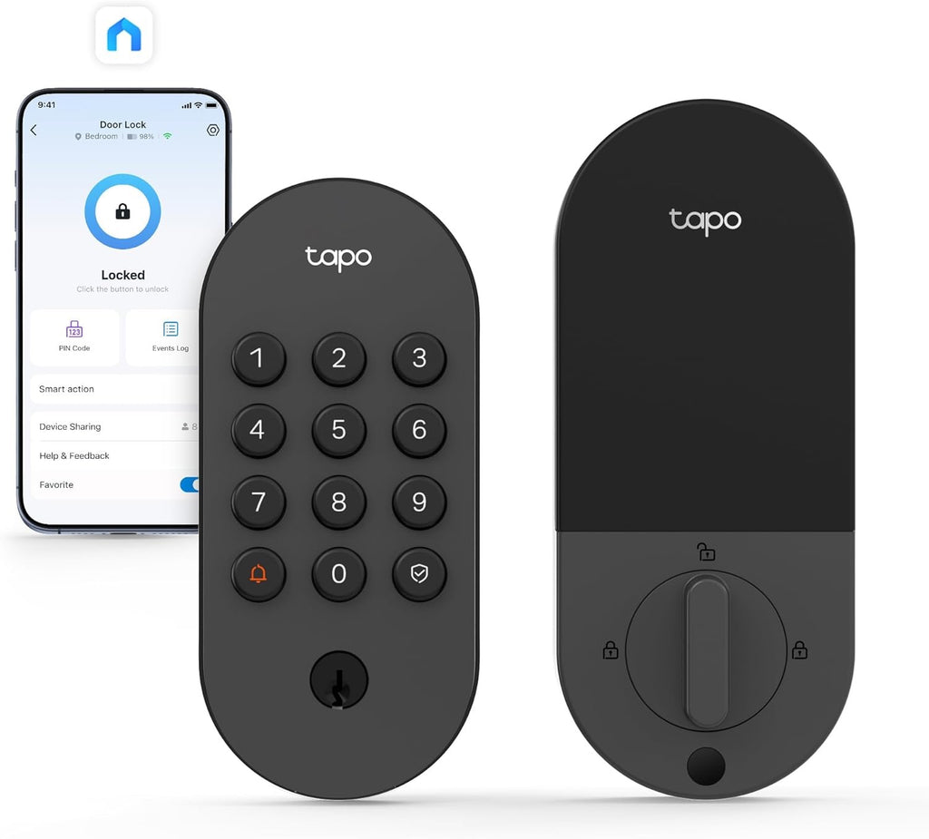 Tapo DL100 Smart Wi-Fi Deadbolt | Keyless Entry Door Lock with App Monitoring & Auto-Lock