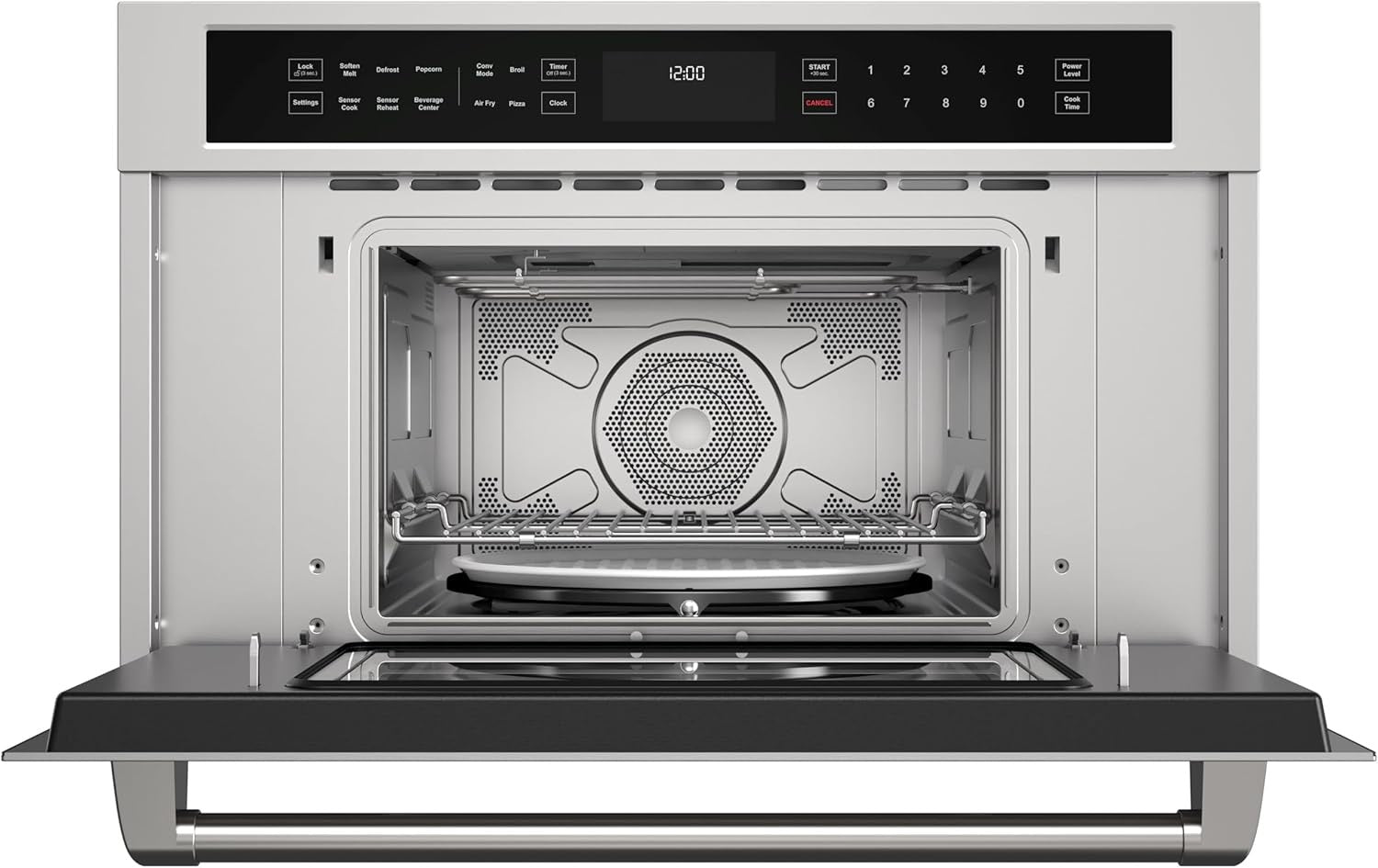 Thor Kitchen 30″ Built‑In Professional Microwave Speed Oven with Air Fry | 30″ Built-In Air Fry Microwave Oven with Drop-Down Door (Stainless Steel)