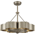 Stockholm Fan DLier 12 Inch Silver Patina Ceiling Fan Chandelier Savoy House Silver Blades Luxury Fandelier