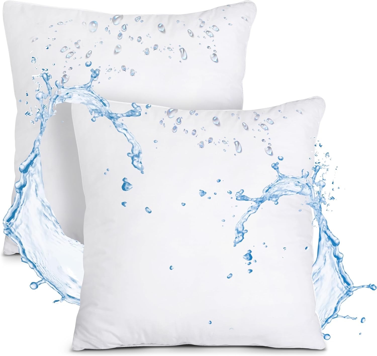 Utopia Bedding Outdoor Pillow Inserts 18” x 18” | Water-Resistant Patio Throw Pillow Inserts (Set of 2)