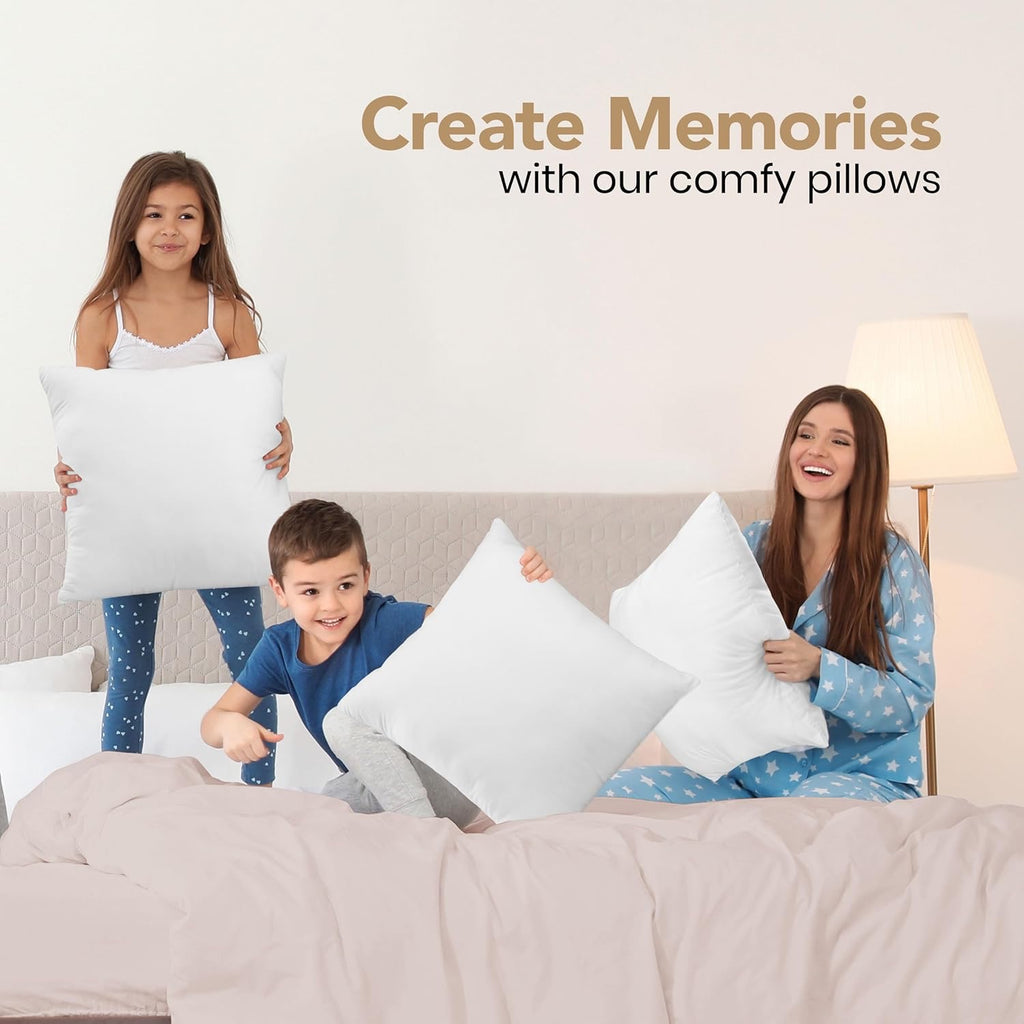 Utopia Bedding Outdoor Pillow Inserts 18” x 18” | Water-Resistant Patio Throw Pillow Inserts (Set of 2)