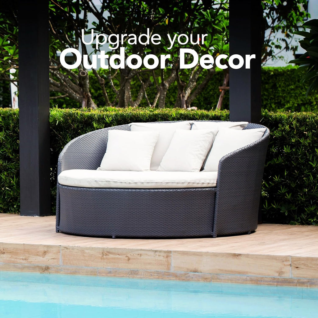 Utopia Bedding Outdoor Pillow Inserts 18” x 18” | Water-Resistant Patio Throw Pillow Inserts (Set of 2)