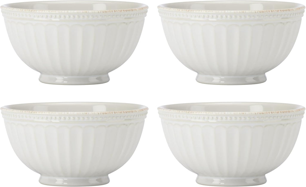 Lenox French Perle Groove Dinnerware Set (24-Piece) | Elegant Service for 8 Tableware Collection