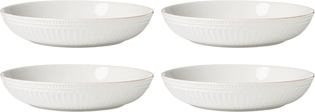 Lenox French Perle Groove Dinnerware Set (24-Piece) | Elegant Service for 8 Tableware Collection