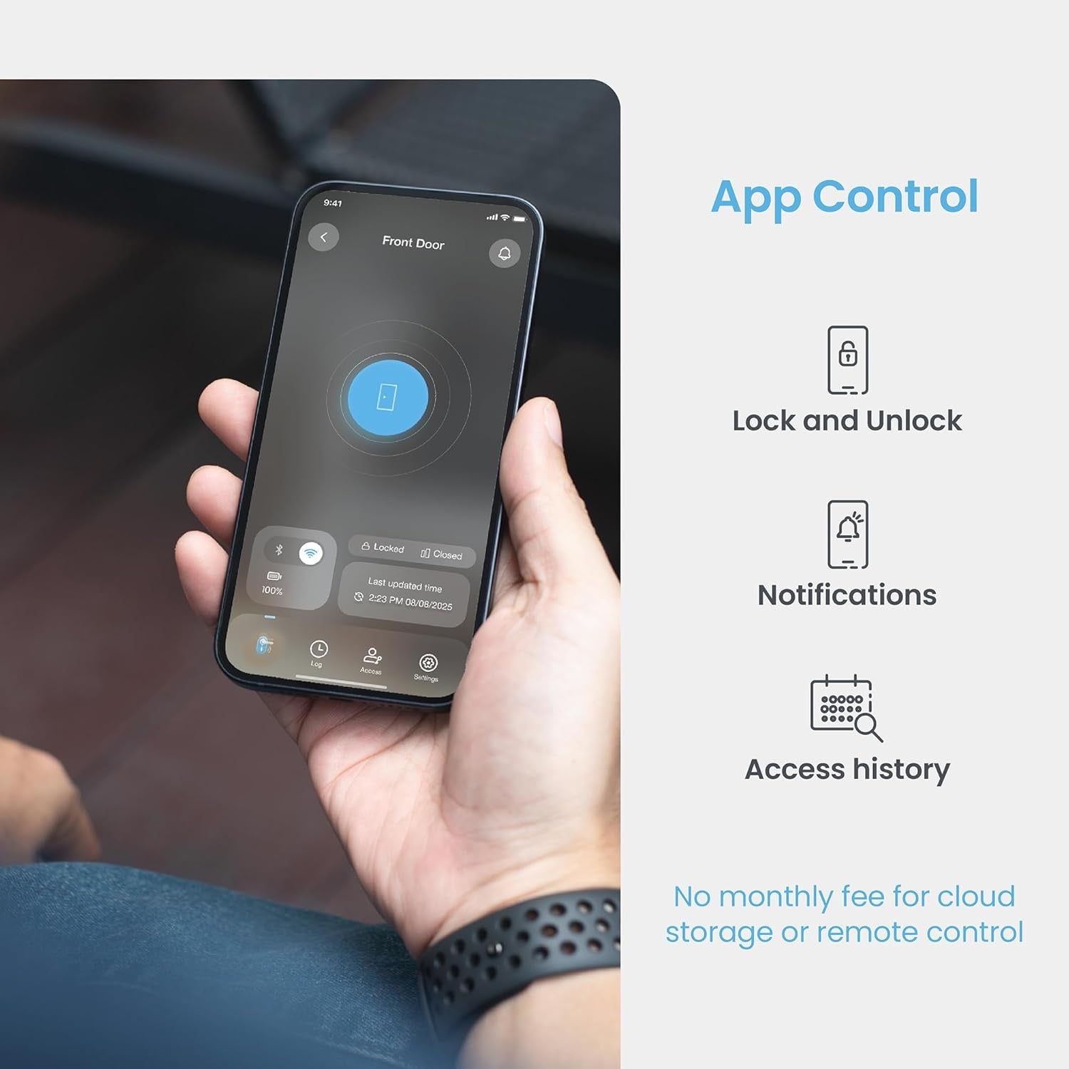 Lockly Secure Pro Wi-Fi Smart Lock | Biometric Fingerprint Keyless Entry Deadbolt with PIN Genie®