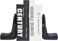 Praying Hands Decorative Bookends | Modern Black Resin Book Ends for Shelves – 8.5"