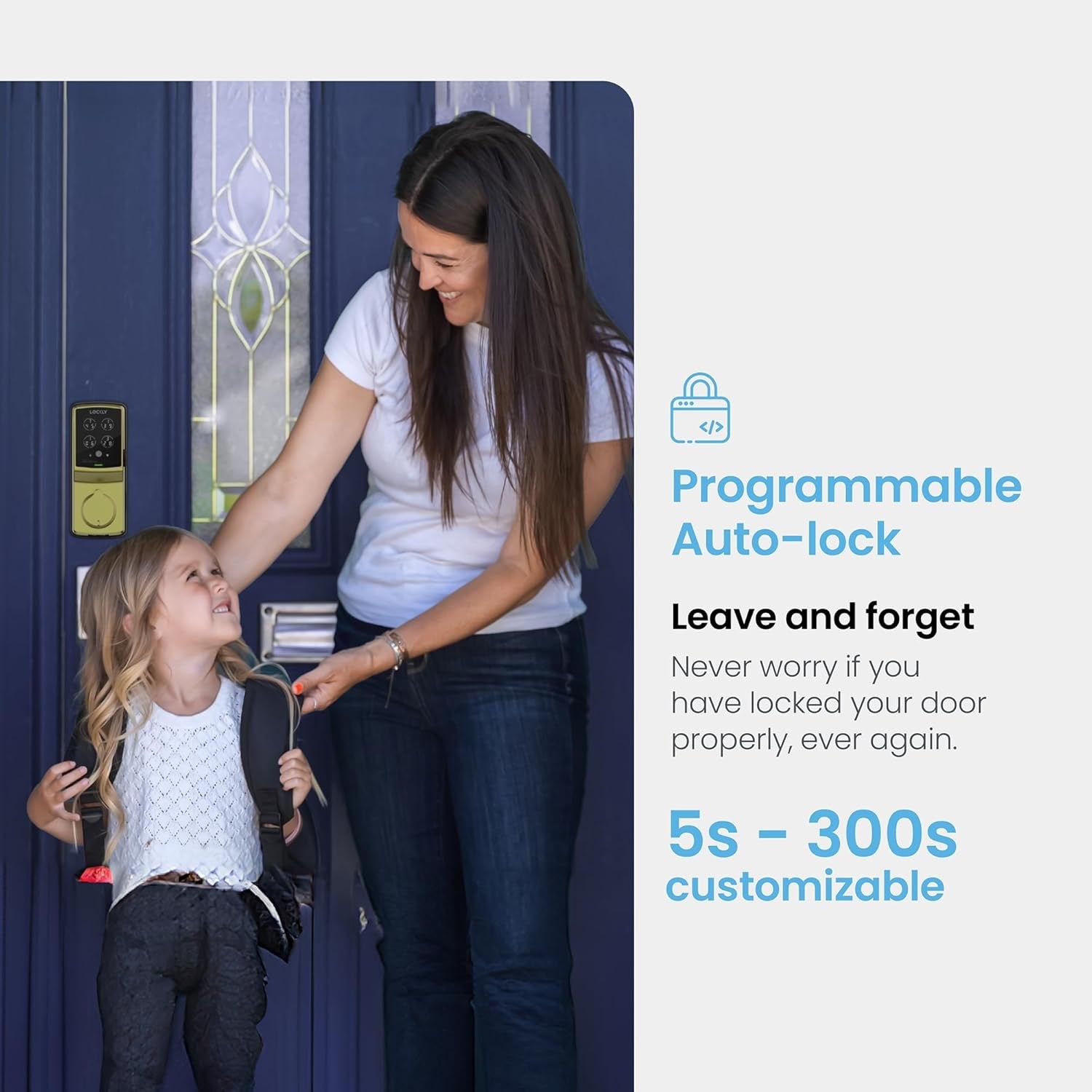 Lockly Secure Pro Wi-Fi Smart Lock | Biometric Fingerprint Keyless Entry Deadbolt with PIN Genie®