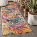 JONATHAN Y Contemporary POP Abstract Runner Rug 2x8 | Multi/Yellow Modern Easy-Clean Non-Shedding Rug (Pet-Friendly High-Traffic Area Rug)