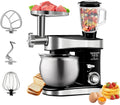 Professional 6-in-1 Stand Mixer 6.3Qt | Tilt-Head Kitchen Mixer with Meat Grinder & Juice Blender (Black)