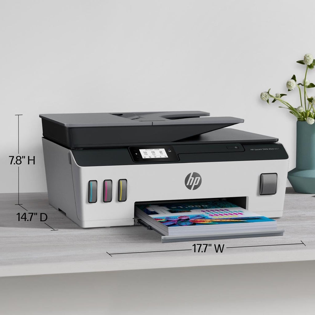 HP Smart Tank Plus 651 Wireless All-in-One Printer | Ink Tank, Mobile Print, Scan, Copy & Fax