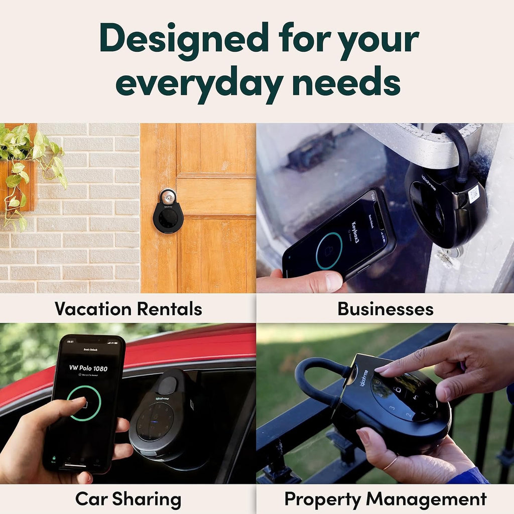igloohome Keybox 3 Smart Lock Box | Bluetooth Key Safe with Airbnb Sync & Remote PIN Access