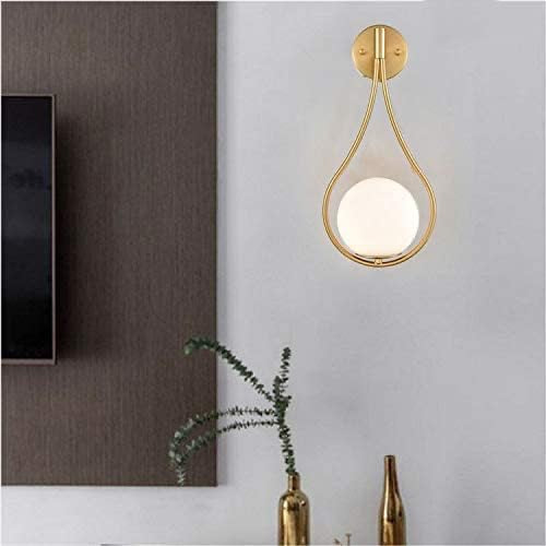 HOLKIRT Mid-Century Modern Brass Globe Wall Sconces | Bathroom Vanity Light Fixture Set of 2