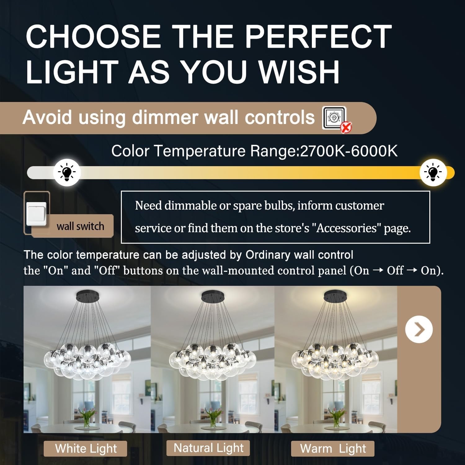 Modern 19-Light Bubble Chandelier – Black Glass Globe Pendant Lighting for Living Room, Dining Room & Entryway