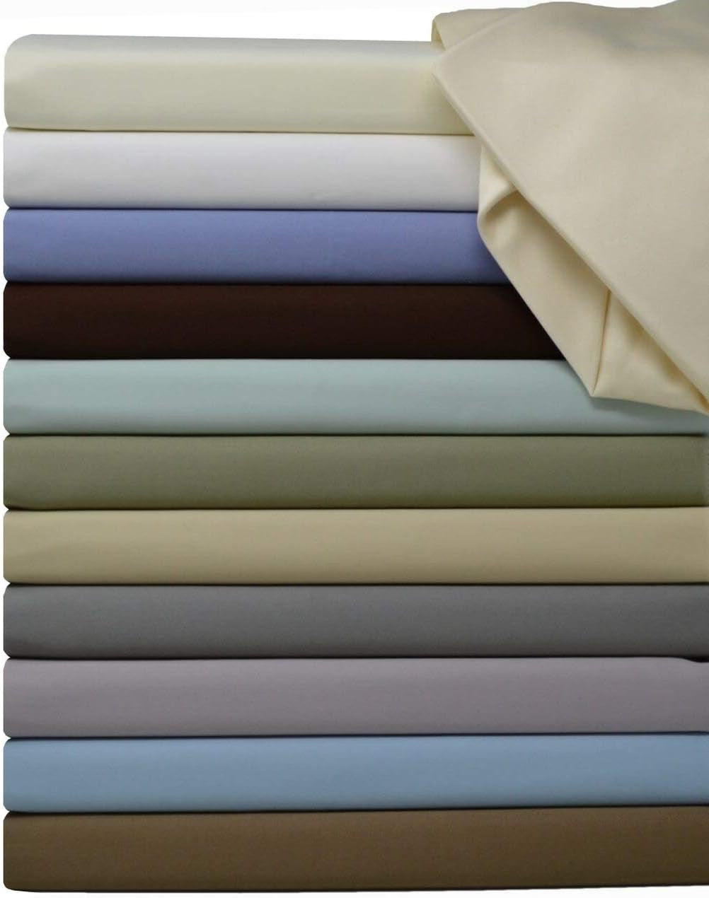 Royal Hotel Bedding 600 Thread Count King Sheet Set White | 100 Percent Cotton Sateen Deep Pocket Hotel Style Sheets