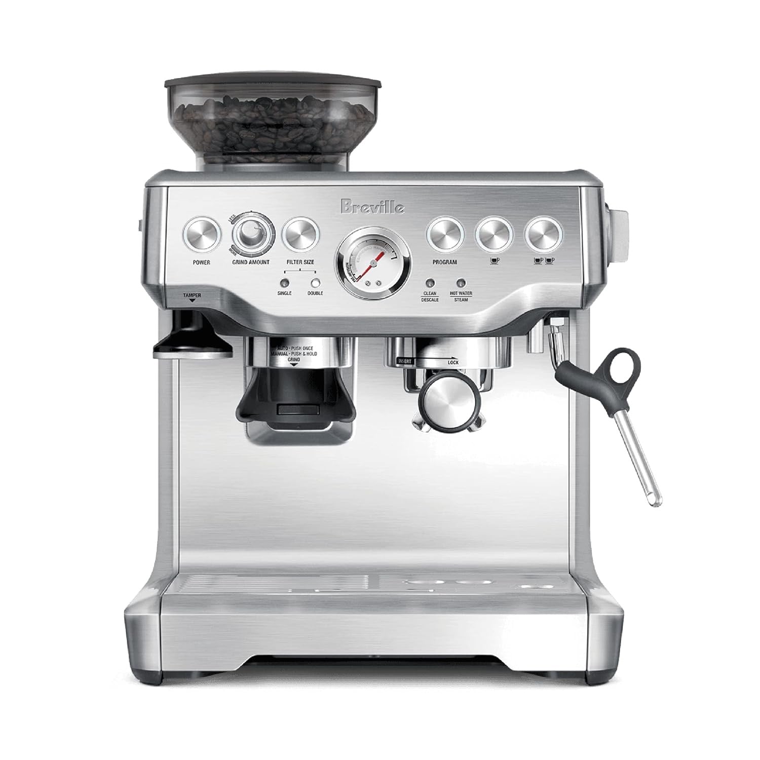 Breville Barista Express Espresso Machine BES870XL | Brushed Stainless Steel Home Espresso Maker