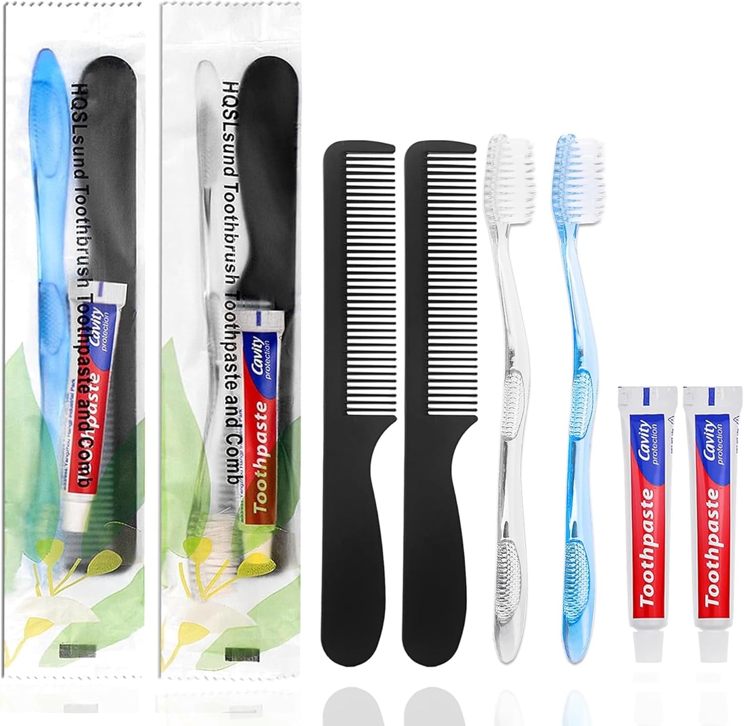 Disposable Travel Hygiene Kit (30-Pack) | Toothbrush, Toothpaste & Comb Set for Hotels, Airbnbs & Community Care