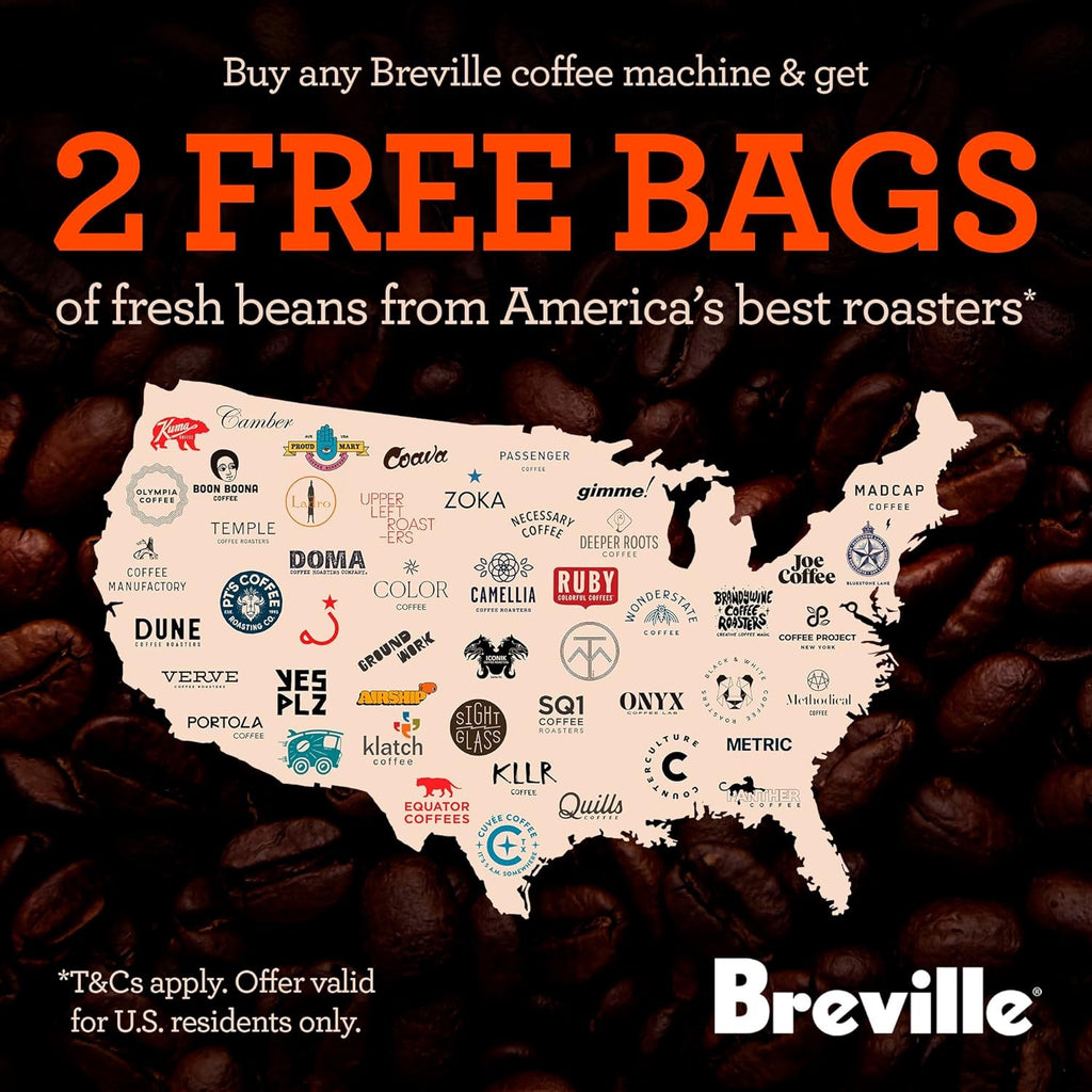 Breville Barista Express Espresso Machine BES870XL | Brushed Stainless Steel Home Espresso Maker