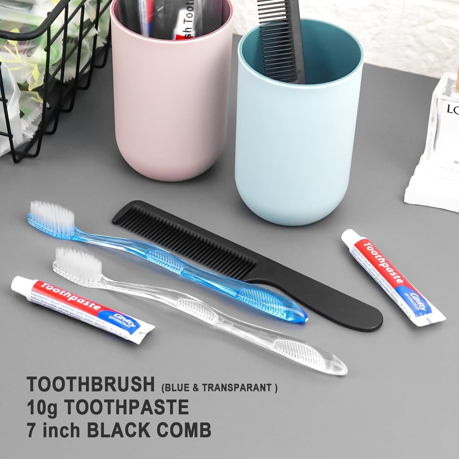 Disposable Travel Hygiene Kit (30-Pack) | Toothbrush, Toothpaste & Comb Set for Hotels, Airbnbs & Community Care