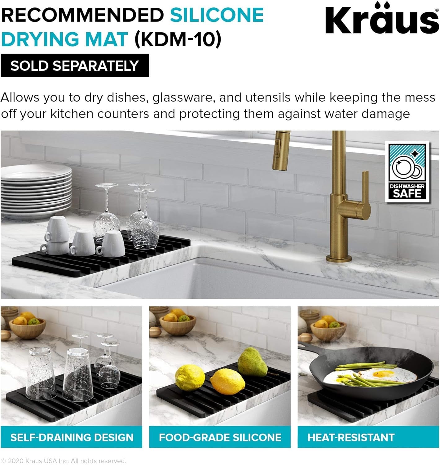 KRAUS Turino 33” Fireclay Farmhouse Kitchen Sink | Reversible Apron Front Single Bowl (Gloss White)
