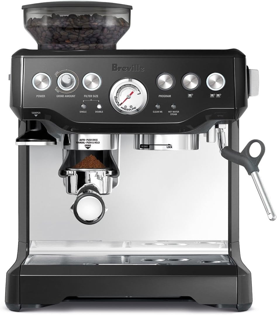 Breville Barista Express Espresso Machine | Premium All-In-One Coffee & Espresso Maker (Black Sesame)
