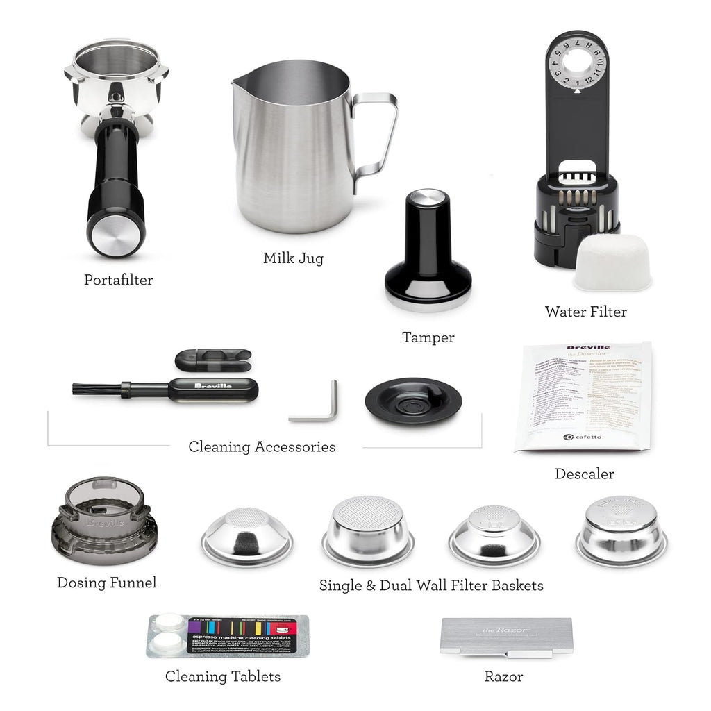 Breville Barista Express Espresso Machine BES870XL | Brushed Stainless Steel Home Espresso Maker