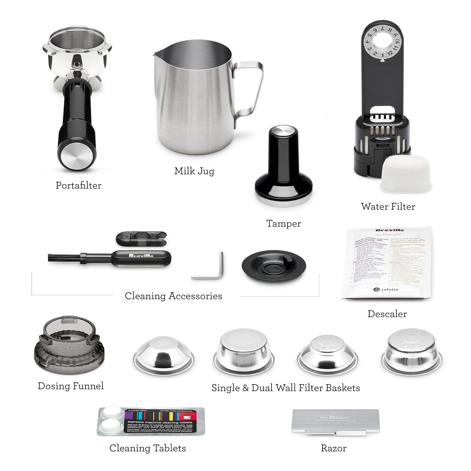 Breville Barista Express Espresso Machine BES870XL | Brushed Stainless Steel Home Espresso Maker
