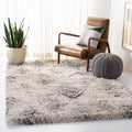 SAFAVIEH Iceland Shag Area Rug | Cream & Grey 5'3" x 7'6" Plush Modern Shag Rug