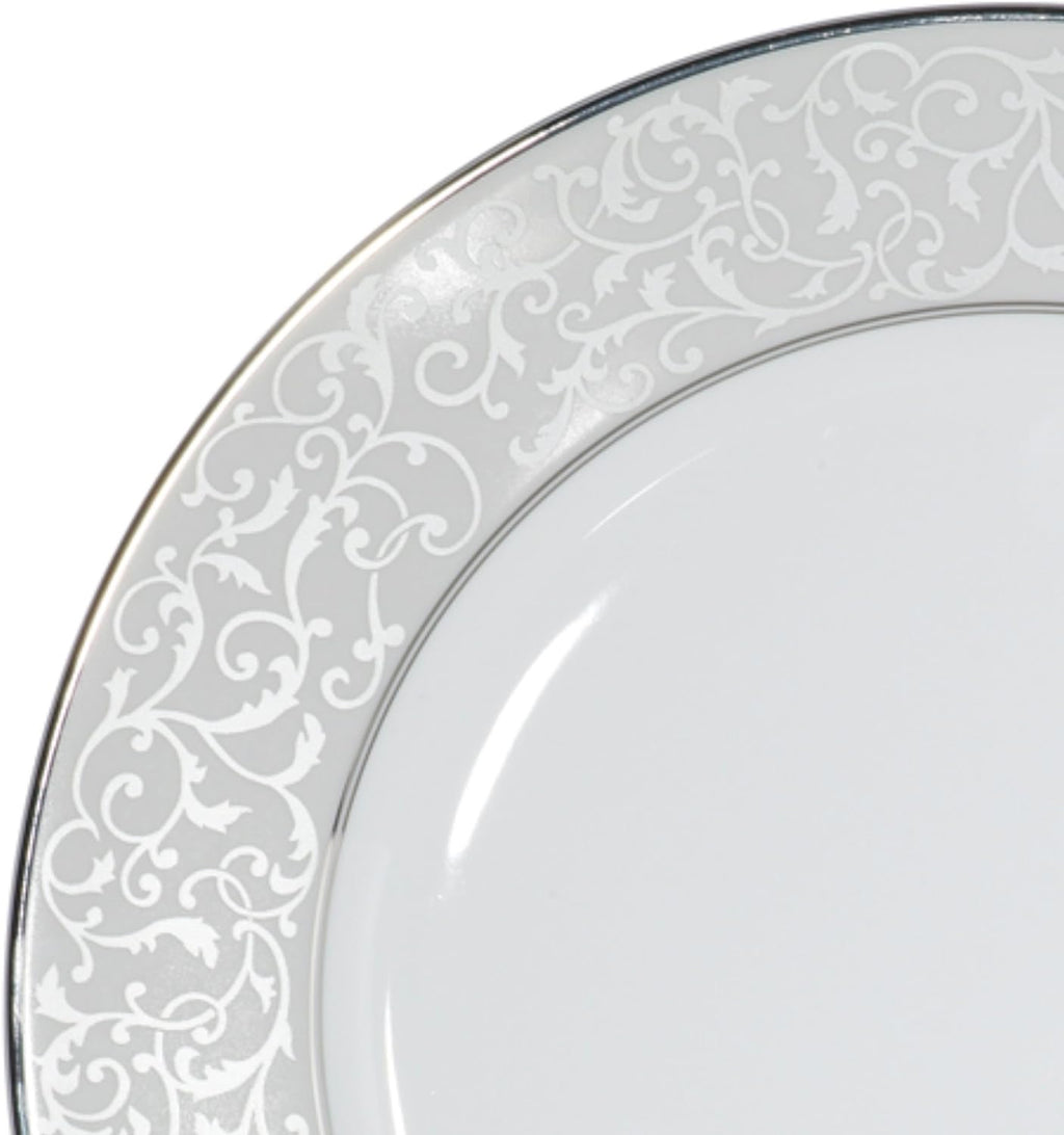 Mikasa Parchment 40-Piece Dinnerware Set | Service for 8 Contemporary Porcelain Plates, Bowls & Mugs