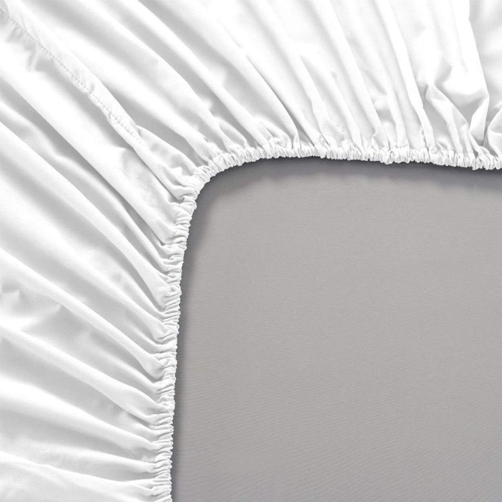 Royal Hotel Bedding 600 Thread Count King Sheet Set White | 100 Percent Cotton Sateen Deep Pocket Hotel Style Sheets